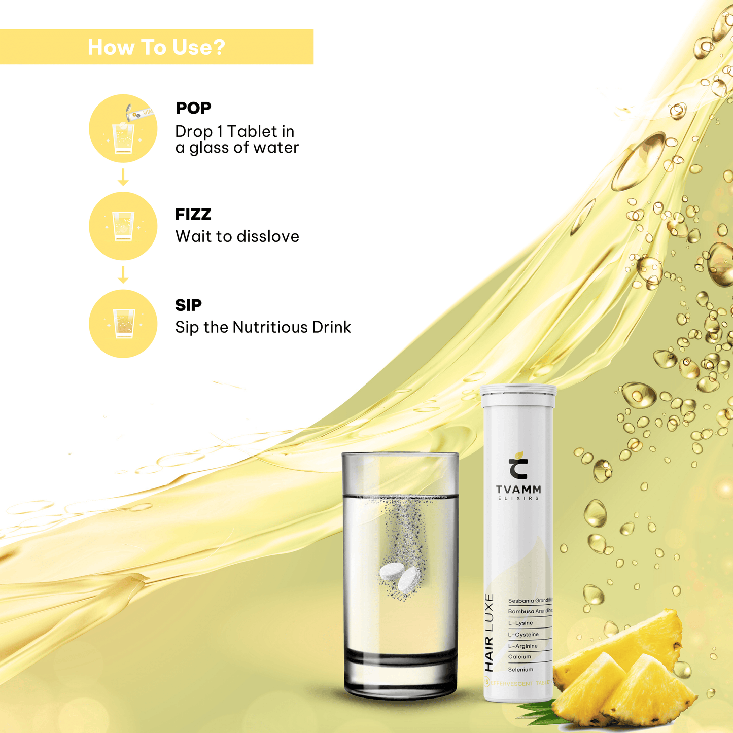 Hair Luxe -Advanced Hair Nutrition with sesbania grandiflora, bamboo & Essential Amino Acids