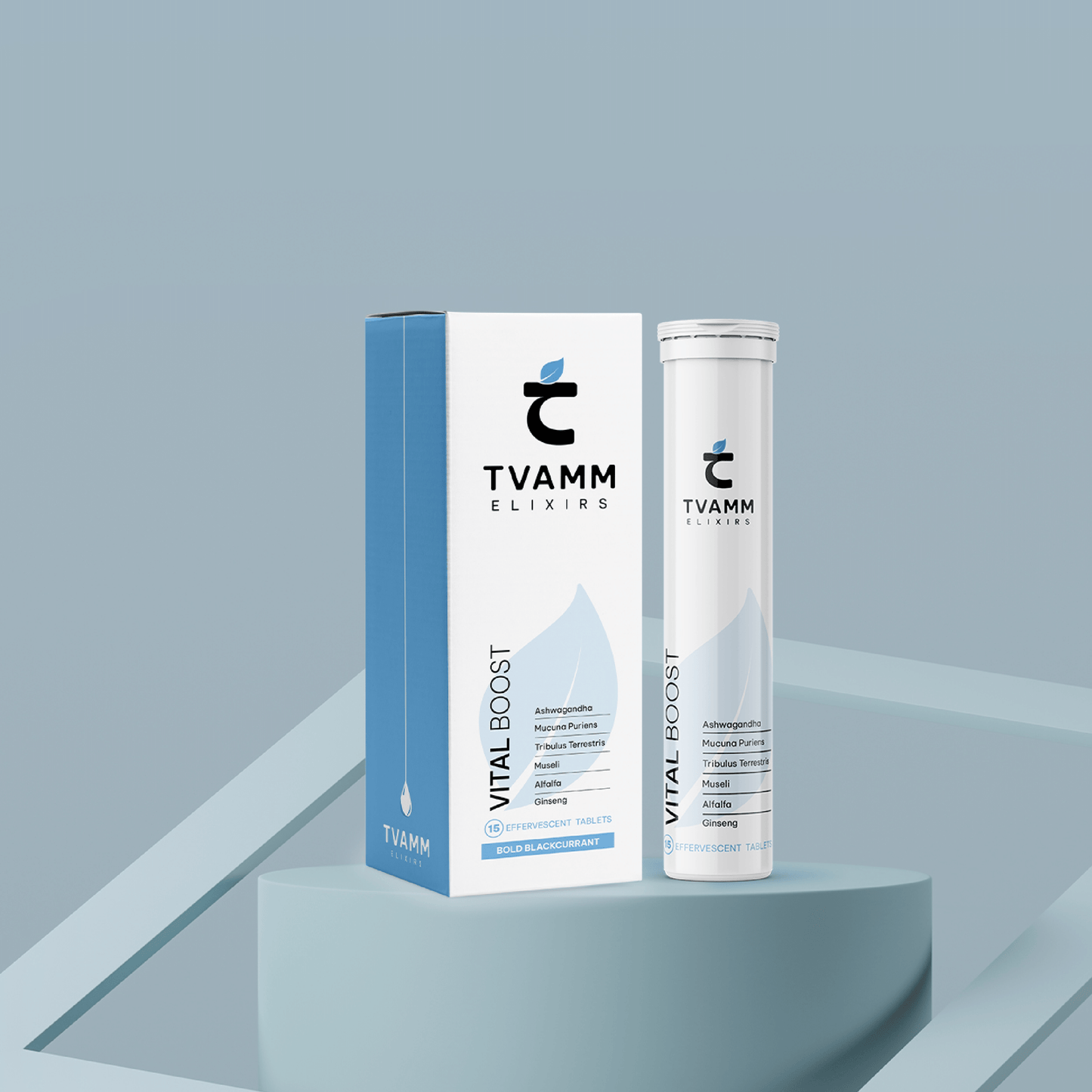 Vital Boost - Recharge Naturally Adaptogen Fusion with Ginseng, Ashwagandha, Mucuna Puriens, museli, alfaalfa & Tribulus