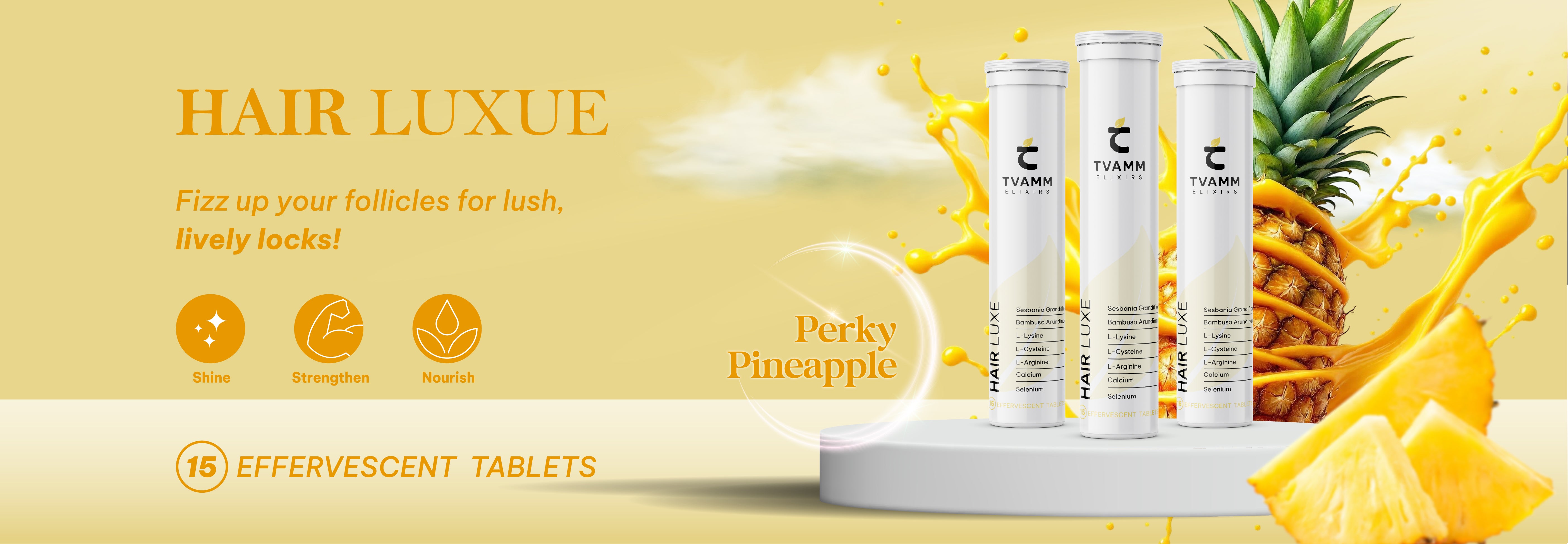 Supports hair growth, strength, and shine