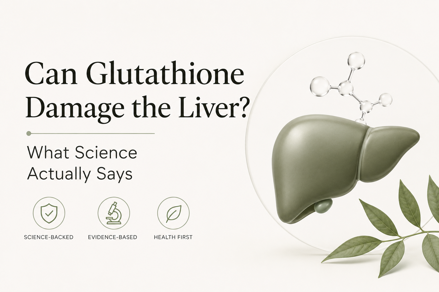 Can glutathione damage liver