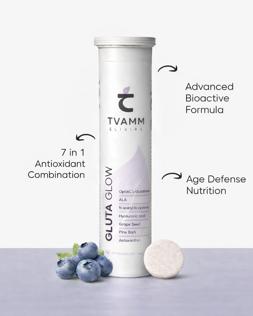 Advanced Gluta Glow – With 7 Potent Antioxidants | Japanese Glutathione for Radiant, Even-Tone & Hydrated Skin with Hyaluronic Acid, Astaxanthin, Pine Bark & ALA to Boost Glutathione Levels