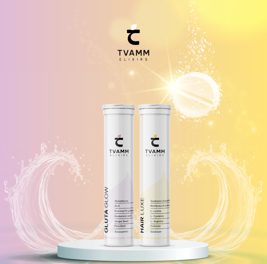 1 GlutaGlow+ 1 HairLuxe Combo