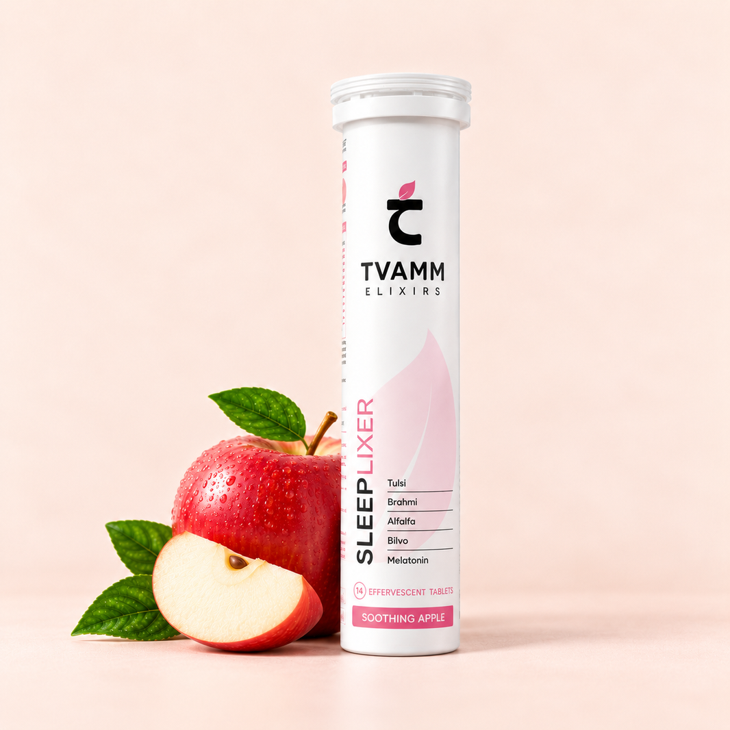 TVAMM SleepLixer effervescent sleep tablets tube, apple flavour